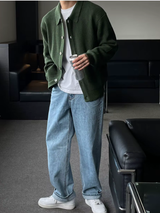 RAYDEN – DER SLIM-FIT-CARDIGAN IM STREETWEAR-LOOK FÜR MODERNE MÄNNER – Grün