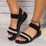 FlexiColor™ – Elastische Damen Sandalen – Weiß