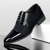 Dernard – Schnürschuhe Aus Leder – Marineblau