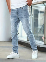 Casual Stylische Herrenjeans - Liam – Hellblau