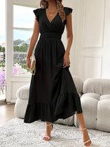 Gayasha - Elegantes Armelloses Kleid – Schwarz