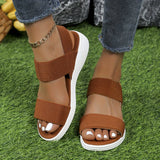 Stylische Orthopädische Stretch-Sandalen für Frauen – Ergonomische Unterstützung und Komfort – Braun
