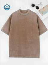 Luca | Mühelos elegantes Baumwoll-T-Shirt für jeden Tag – Khaki