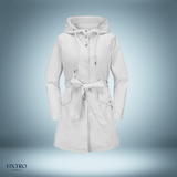 Wasserdichter trenchcoat – Weiß