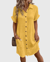 Caroline | Bequemes Kleid – Gelb