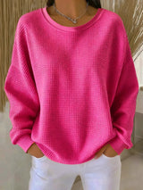 Nova™ - Klassischer Pullover – Fuchsia