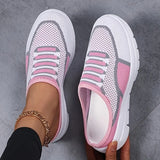 Schicke und atmungsaktive Damen Slip-On Mesh Sneakers – Rosa