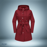 Wasserdichter trenchcoat – Burgund