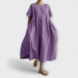 Bianca - Langärmliges Freizeitkleid – Lila