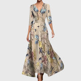 Leila | Elegantes Chic Kleid – Champagner