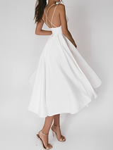 Colline - Kleid mit Spaghettiträgern – Weiß (fast ausverkauft)