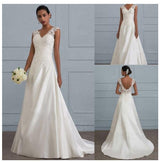 Skylana | Weißes Spitzenkleid mit elegantem Herbststil – Weiß