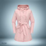Wasserdichter trenchcoat – Rosa