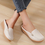 Della - Stützende orthopädische Keilsandaletten – Beige