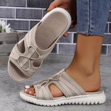 Aysia - Bequeme Rutschfeste Sandale – Khaki