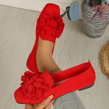Catriona – Mary Jane Ballerinas Mit Blumenmuster – Rot