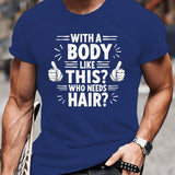Hairy – Stylisches T-Hemd Mit Kurzen Ärmeln – Blau