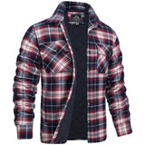 Darius - Herren Holzfällerjacke im karierten Design – Rot