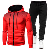 Herman - Atmungsaktives Sport-Set im Trainingsanzug-Look – Rot