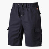 Herren Sommer Cargo Shorts mit Taschen und Kordelzug – Blau