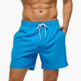 Schnelltrocknende Stretchshorts für Herren - Ideal für Sport & Freizeit – Meeresblau