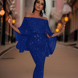 Afrodite - Erstklassiges Abendkleid – Blau