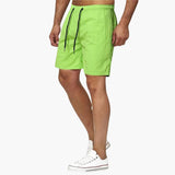 Herren Badeshorts Sommer mit Kordelzug und schnelltrocknendem Stoff – Grün