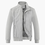 Slim Fit Bomberjacke für Herren – Hellgrau