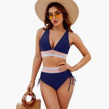 Zweiteiliges Bikini-Set - Damen Bademode für den Sommer – Marineblau