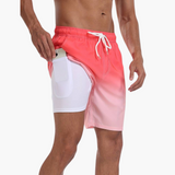 Sommer Shorts mit Kordelzug - Herrenmode für heiße Tage – Rosa 2