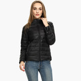 Leichte Daunenjacke für Damen – Schwarz