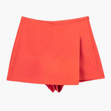 Vibrante Skort für Frauen - Bequem und Elegant für den Sommer – Orange