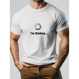 Think – Baumwoll-T-Hemd Mit Aufdruck – Weiß