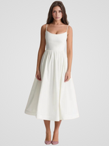 ELARA BLOOM MIDIKLEID – Weiss