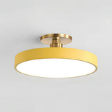 LuxLume | Moderne LED-Deckenleuchte mit edlen Goldakzenten – Gelb