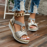 Antoinette – Glanzvolle Absatzsandalen für besondere Anlässe – Silber
