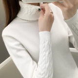Althea – Rollkragenpullover aus Wolle – Weiß