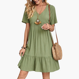 Isabell | Bequemes stilvolles Kleid – Grün