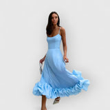 Carissa | Ein fließendes Kleid für deine Schönheit – Blau