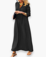 Damen Elegantes Maxi kleid | Sommer Lange Kleider – Schwarz