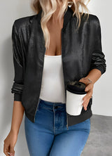 Alexia - Stilvolle Bomberjacke – Schwarz