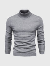 Rollkragen Pullover Herren Baumwolle | Elegant & Bequem – Grau
