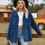 Drune | Klassisches Vintage Denim Jacke für Damen – Blau
