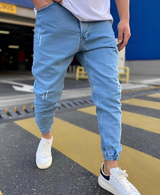 Andre - Stilvolle Slim-Fit-Jeans mit Rissen für Herren – Blau