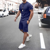 Stevie - Zweiteiliges Set Herren - für lässige Freizeitkleidung – Blau