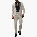 Eleganter Hochzeitsanzug - Herren Zweiteiler mit modernem Schnitt – Beige