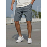 Herren Shorts | niedrige Leibhöhe mit Kordelzug – Dunkelgrau