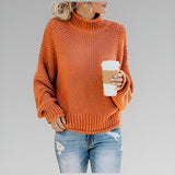 Amy | Klassischer Pullover – Orange