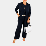 Elvy™ - Elegantes und Vielseitiges Dreiteiliges Damenset – Marineblau