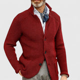 James | Geknöpfte Strickjacke – Rot
